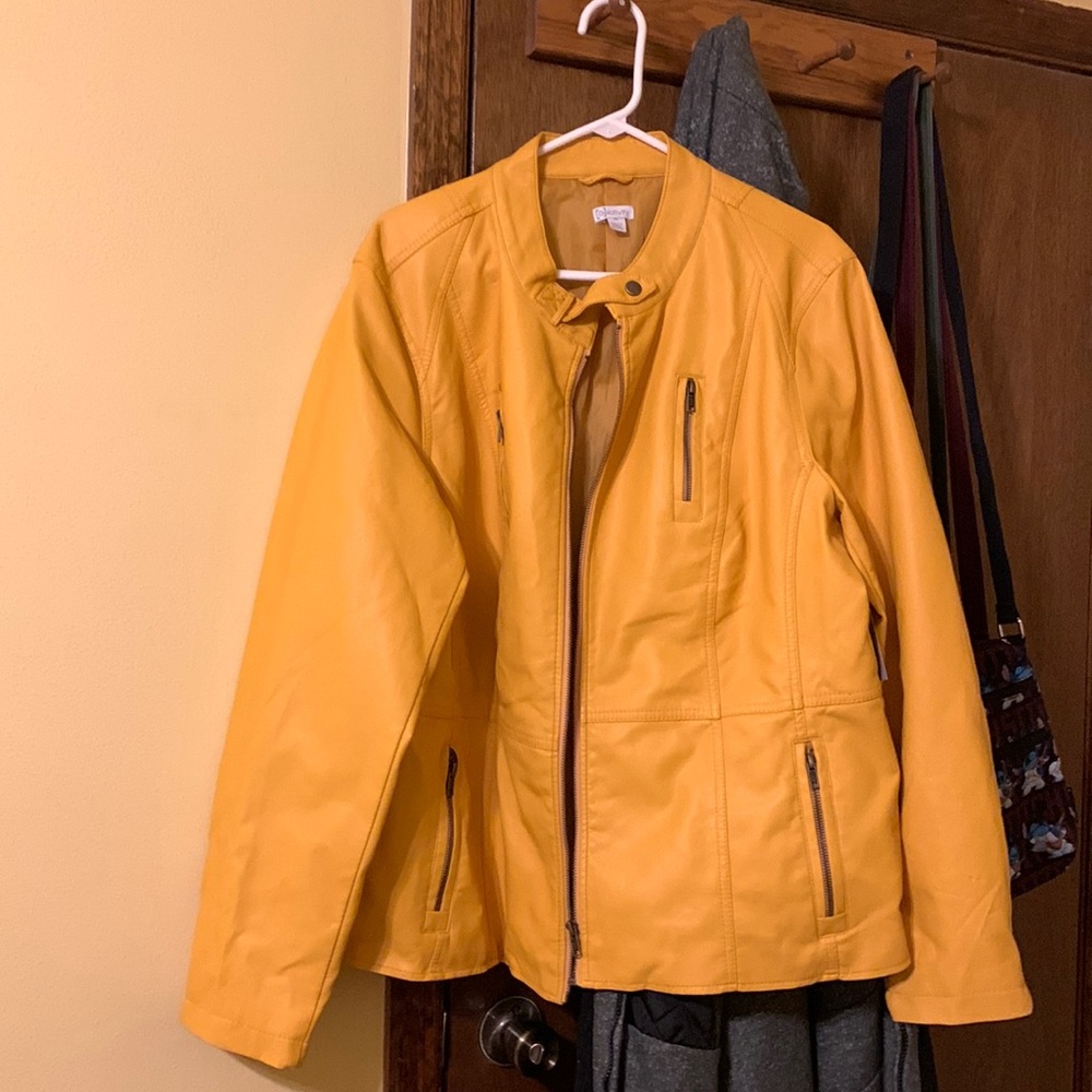 Faux leather jacket